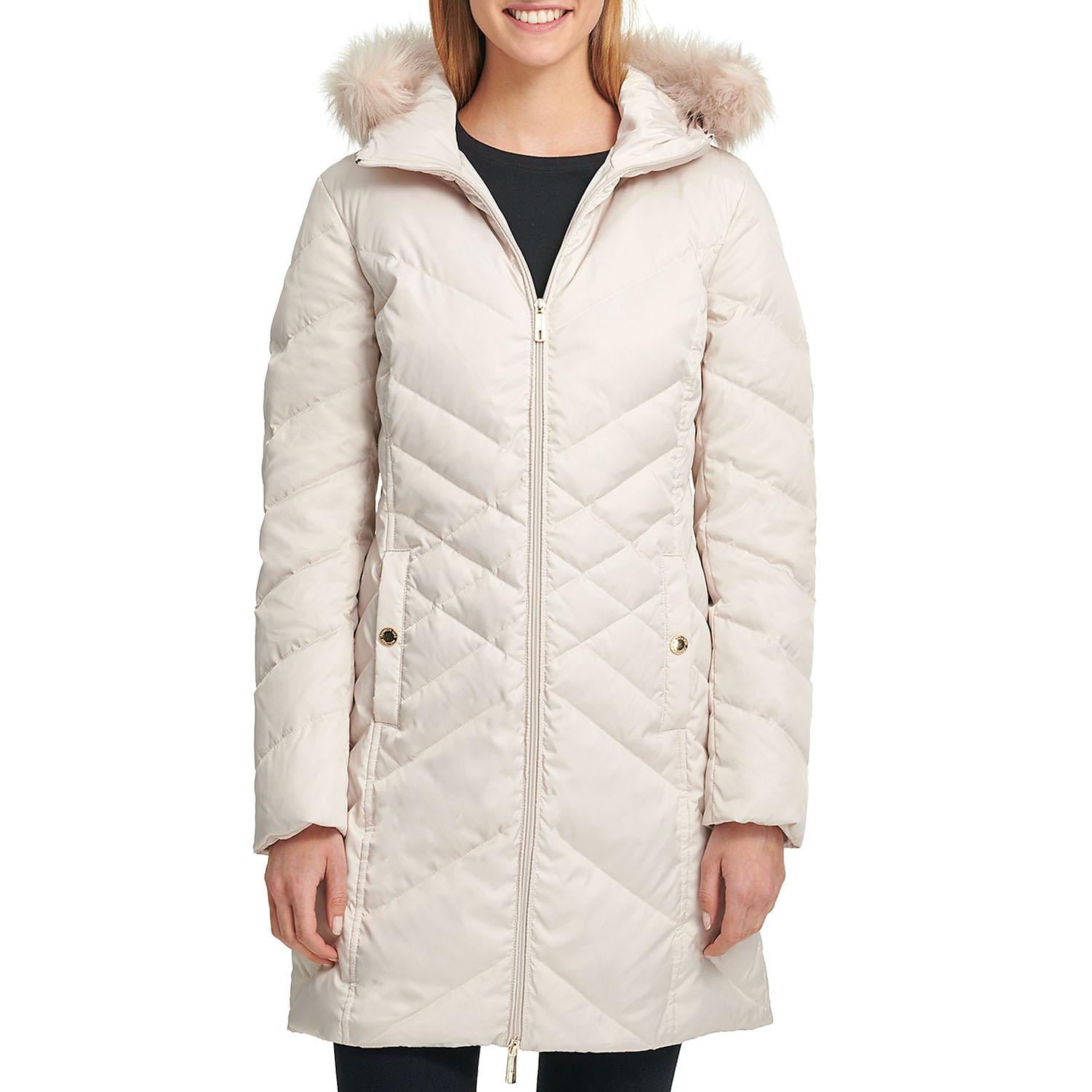 Kenneth Cole Women's Long Down Jacket in Frost, Large - Walmart.com