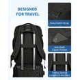 thumbnail image 5 of WANDF Travel Backpack For Spirit Airlines Personal Item Bag 18x14x8 with Wet Pocket, 17 Inch Laptop Backpack for Men Women（Black）, 5 of 8