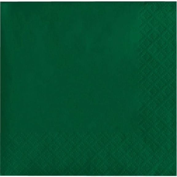 600/Case Bulk Hunter Green 2 Ply Luncheon Napkins