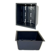 5" by 5" (2" Deep) Garden Germination Trays w/ Drain Holes - 48 Pack - Greenhouse / Gardening Plant Grow Inserts