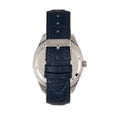 thumbnail image 2 of Louis Leather-Band Watch W/Date - Silver/Blue/Blue, 2 of 3