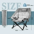 thumbnail image 6 of BOSSIN Oversized Camping Chair ,Portable Chair,with Side Cup Holder,Side Pocket, 6 of 7