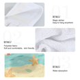 thumbnail image 2 of Yayeee Kitchen Hanging Hand Towels Set of 2 with Loop Bathroom Absorbent Tie Towel, Blue Beach Pattern, 2 of 7