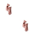 thumbnail image 2 of Jumpingount Guantes de Cachemira con pantalla táctil para mujer, moda con lazo, dedos completos, mitones para otoño e invierno, calentador de Rosado 2piezas, 2 of 6