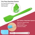 thumbnail image 3 of 5pcs Kitchen Cooking Silicone Spatula Set Heat Resistant Turners Scraper Baking Utensils Green, 3 of 7
