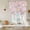 Light Pink, variant on Blue Spring Floral Balloon Curtains 63 Inch Length for Living Room/Bedroom, Elegant Farmhouse Flowers Birds Watercolor Rod Pocket Privacy Door Curtains Decorative Tie Up Shade for Window 52"x63"