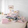thumbnail image 6 of Manfei Setch Flower Floral Twin Bedding Sets 7-Piece,Abstract Geometric Aesthetic Bedding Comforter Set,Pink Black Sheet Sets For Adults,Super Cozy Room Decor,Reversible, 6 of 8