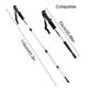 thumbnail image 5 of Advancent Bastón de Trekking Antideslizante Plegable Senderismo Bastones Bastón de Aleación de Aluminio Alpinismo Ultraligero Muletas de Escalada Plata, 5 of 6
