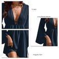 thumbnail image 4 of Vestido corto con escote en V profundo, vestido corto para mujer, vestido corto con escote en V profundo para mujer, vestido corto de verano con escote en V profundo, durabilidad mejorada, 4 of 5