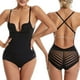 thumbnail image 1 of Body moldeador para mujer, estilo fino, con encaje transparente, tirantes para los hombros, soporte para el pecho, de nailon., 1 of 7