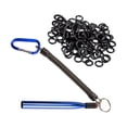 thumbnail image 2 of LOVIVER Wacky Rig Tool Aluminum Alloy with 100 Silicone O s Fishing Rigging Tool Blue, 2 of 8