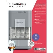 Frigidaire Gallery Artisanal Clear Sphere Ice Maker, Self-Cleaning Premium Ice Machine with Touch Controls, Grey