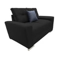 thumbnail image 3 of Love seat El Bazar Store Suecia Lino Negro 2 plazas Modular Moderno Sala Sofa, 3 of 5