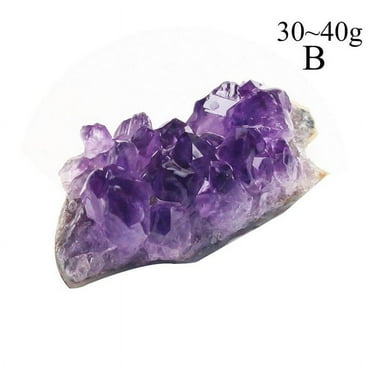 Natural Amethyst Cluster Crystal Quartz Stones Healing Rough Mineral Specimen Gh L7W8