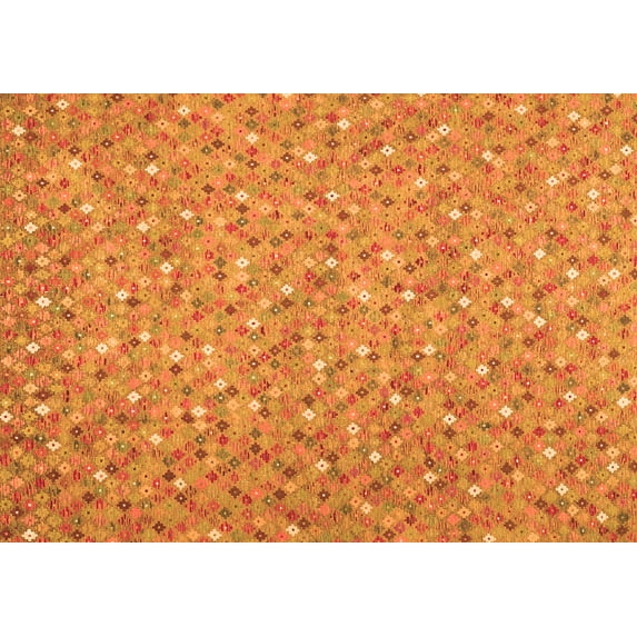 Ahgly Company Indoor Rectangle Southwestern Orange Country Area Rugs, 6' x 9'