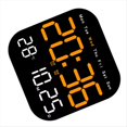 thumbnail image 4 of Relojes de Pared Digitales Temperatura Fecha Semana Visualización Reloj de Mesa Electrónico Reloj Despertador LED Montado en la Pared Control Remoto, 4 of 5