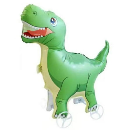 QenASHaing Large Self-Standing Animal Balloon with Wheels, Fun Cartoon Design for Jungle Theme Parties and Kids' Decor