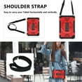 thumbnail image 5 of Dteck Case for Samsung Galaxy Tab A9 Plus 11 Inch (SM-X210/X215/X216/X218),Shockproof Silicone Case 360°Rotating Adjustable Shoulder Hand Strap & Stand Protective Cover for Galaxy Tab A9+ 2023,Red, 5 of 8