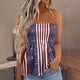thumbnail image 2 of Blusa informal sin tirantes con hombros descubiertos para mujer Pompotops  lopia993057, 2 of 5