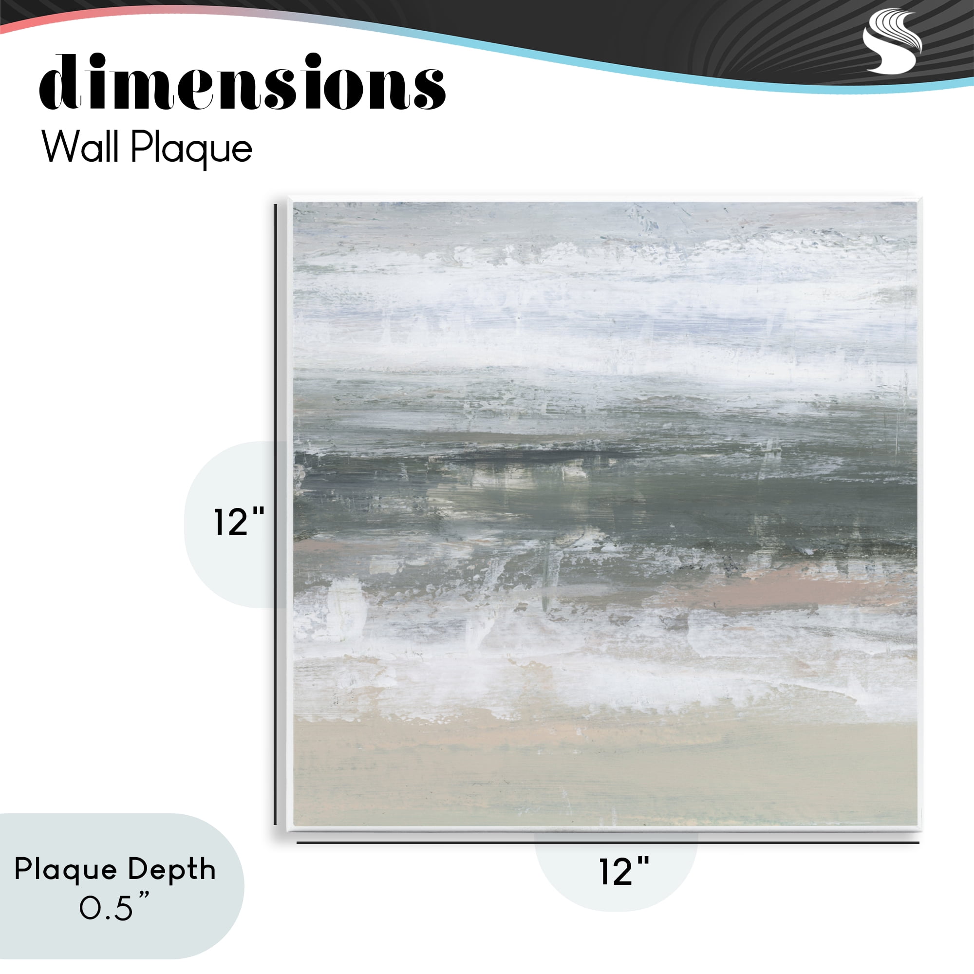 Stupell Industries Subdued Pastel Tides Wall Plaque Art, design by Ethan Harper