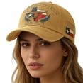 thumbnail image 5 of Gkeoshab 2026 New Texas State Souvenir Baseball Cap Cotton Printed Hat Commemorative Adjustable Snapback for Men & Women Brown One Size, 5 of 7