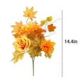 thumbnail image 3 of Artificial Silk Maple Leaf, Ongmies Artificial Mums Flowers with Stem – Orange Fall Bouquet for Home, Wedding & Thanksgiving Table Centerpieces, Artificial Fall Flowers, 3 of 4