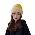 thumbnail image 4 of Gorro De Punto Para Mujer Sombreros Térmicos De Moda De Invierno Gadget Para Amarillo Zulema Sombrero de punto de mujer, 4 of 8
