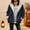Blue, variant on Women's Plus Size 3XL Sherpa Lined Toggle Coat - Black, Warm Nylon-Spandex Stretchy Casual Outerwear for Fall Winter