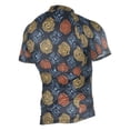 thumbnail image 2 of joogoo Abstract Circle Pattern Men's Cycling Jerseys Mountain Bike Short Sleeve Tops L, 2 of 7