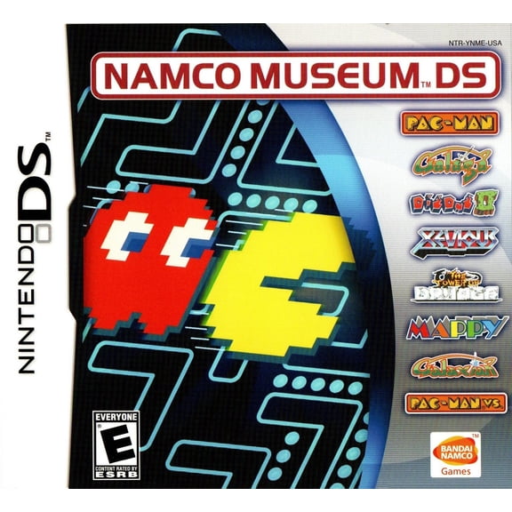 Restored Namco Museum DS Video Game for Nintendo DS, Arcade Maze Genre, 1 Offline Player