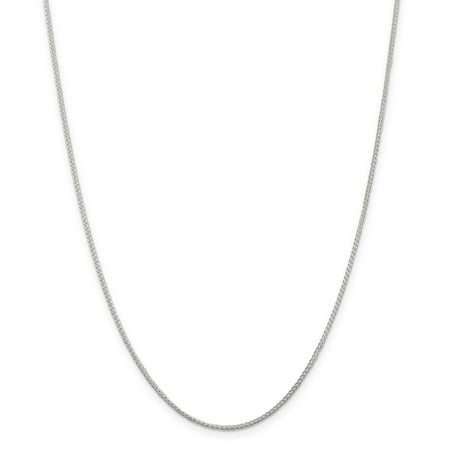 ICE CARATS 925 Sterling Silver 1.25mm Round Spiga Chain Necklace Pendant Charm Wheat Fine Jewelry Ideal Gifts For Women Gift Set From Heart