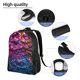 thumbnail image 5 of Disketp Heart Confetti on Glitter Mochila Unisex de Apertura Lateral Completa, Mochila para Laptop para Escuela, Trabajo y Viajes, 5 of 8