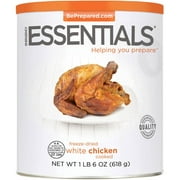 Emergency Essentials Food Cooked Freeze-Dried White Chicken, 22 oz