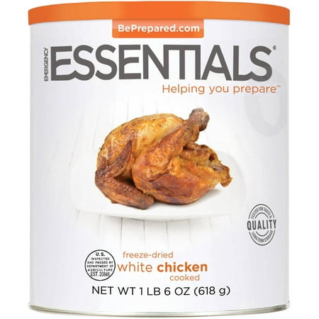 Emergency Essentials Food Cooked Freeze-Dried White Chicken, 22 oz ...