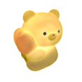 thumbnail image 1 of Jinsinto 1PC Little Bear Shape Children Night Light Battery Operated Bedside Lamp,9×8.3CM., 1 of 3