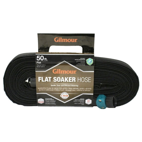 Gilmour 5/8 in. Dia. x 50 ft. L Black Soaker Hose