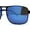 Black Blue Mirror, variant on Mens Color Mirror Classic Rectangular Metal Rim Officer Sunglasses Gold Green