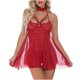 thumbnail image 1 of Señoras Linda Chica Sólido Lencería erótica Perspectiva de encaje Pijamas sexy Frente abierto Cuello halter Falda con tirantes Fridja nalpqowj40044, 1 of 8
