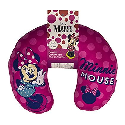 Disney Minnie Mouse Polka Dots Travel Neck Pillow Kids Room