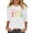 White, variant on 3/4 Length Sleeve Tees For Women 1976 Graphic Print Crew Neck Pullover Tops Casual Trendy Vintage T Shirts (XL, Pink)