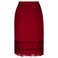 thumbnail image 3 of Miqool Womens Half Slips for Under Dresses Half Slip Lace Trim Half Slips for Under Dresses Knee Length 22-24 inch, 3 of 6