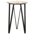 thumbnail image 4 of Safavieh Reni Modern Metal Round End Table, Brown / Black, 4 of 9