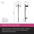 thumbnail image 6 of Yard Butler HCF-3KDS Free Standing Garden Hose Holder with Faucet, Silver, 6 of 7