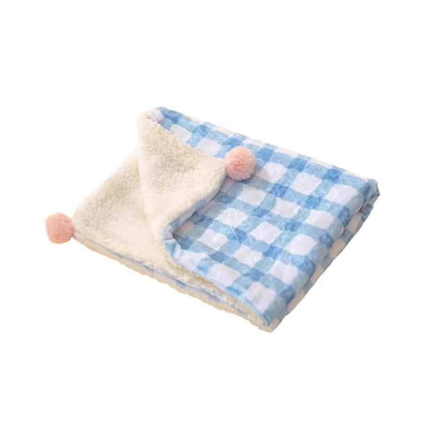 Manta para mascotas, cama para perros, lavable, suave, multifunción, cálida, almohadilla para dormir para mascotas, perrera Azul