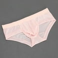 thumbnail image 5 of Fewfanhot Men's Triangle Panties Ultra-thin Underwear, Ice Silk U Bulge Pouch Male Breathable Comfy Underpants, 5 of 6