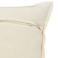 thumbnail image 4 of LR Home 16" x 24" Yellow/Cream Bordered Cotton Adult Decorative Throw Pillow Cover, 4 of 9