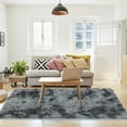 thumbnail image 5 of Luxury Shag Area Rugs For Living Room Bedroom Up To Size 6.56x10ft, Rectangle Plush Fuzzy Rugs Non-Slip Floor Mat Runner Pads Furry Carpets For Kids Room Entryway Bedside, 5 of 7