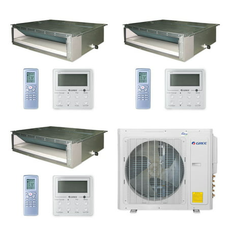 Gree MULTI30CDUCT301 - 30,000 BTU Multi21+ Tri-Zone Concealed Duct Mini Split Air Conditioner Heat Pump 208-230V