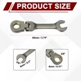 thumbnail image 2 of Uxcell 2pcs Flex Head Ratchet Wrench 3/8" SAE 72 Tooth 12 PT Ratcheting Wrench, 2 of 7