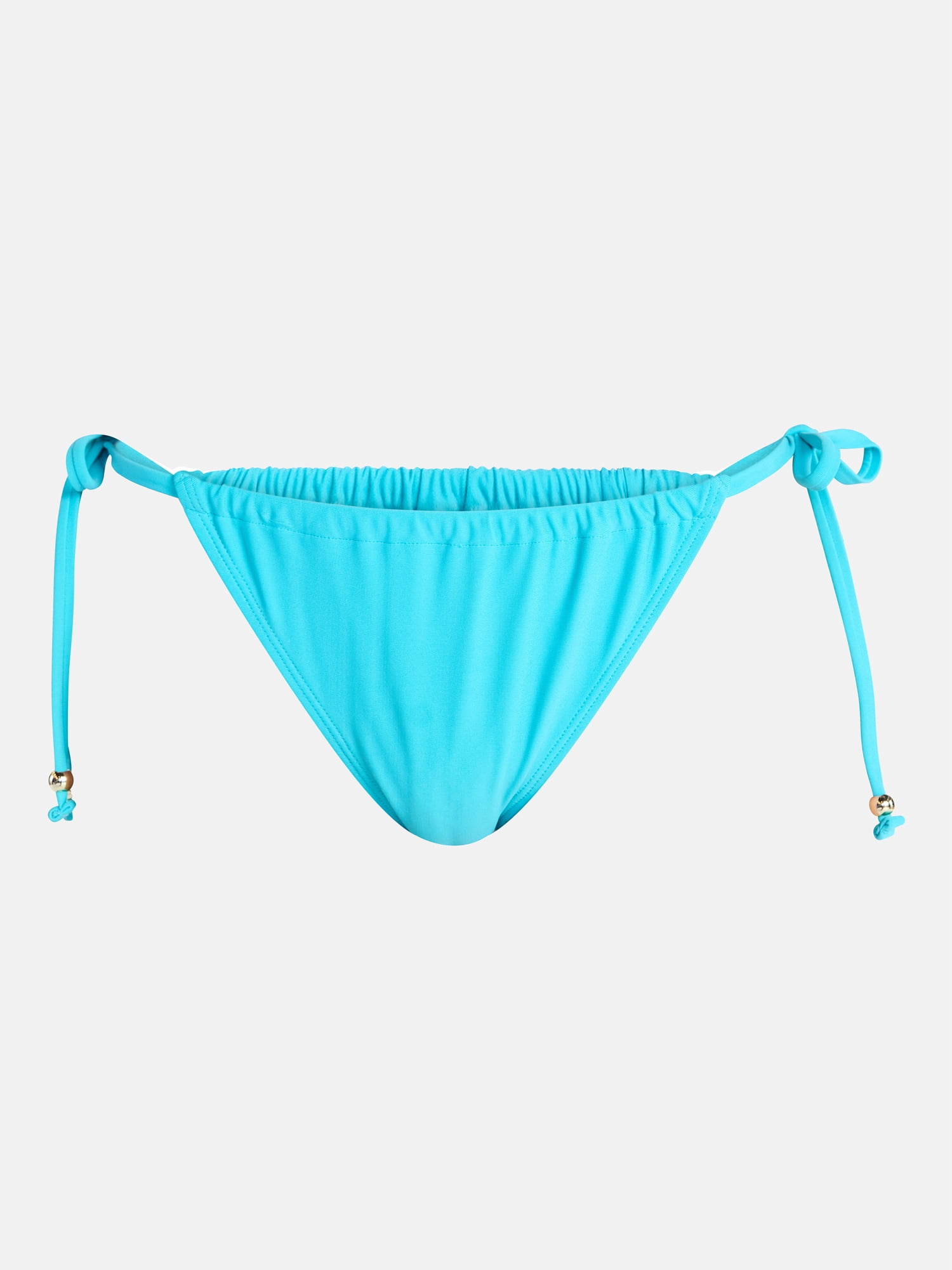 No Boundaries Low Waist Side Tie Bikini Bottoms, Women's XXS-XXL